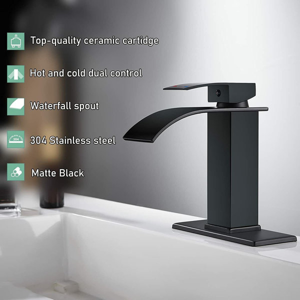 Augusts Single Hole Faucet Single Handle Bathroom Faucet Wayfair